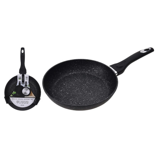Excellent houseware koekenpan 24 cm gesmeed aluminium