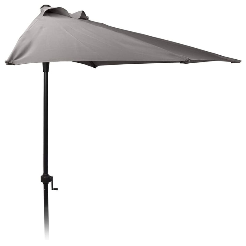 Afbeelding laden in galerijviewer, ProGarden ProGarden Parasol halfrond 250 cm houtskoolkleurig

