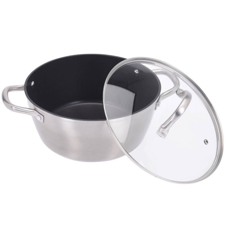 Afbeelding laden in galerijviewer, Excellent houseware pan 24 cm + glazen deksel

