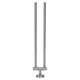 Bathroom Solutions Bathroom Solutions Handdoekenstang dubbel 50 cm roestvrij staal