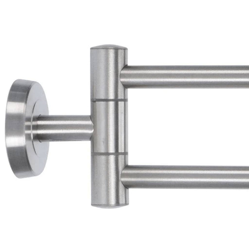 Afbeelding laden in galerijviewer, Bathroom Solutions Bathroom Solutions Handdoekenstang dubbel 50 cm roestvrij staal

