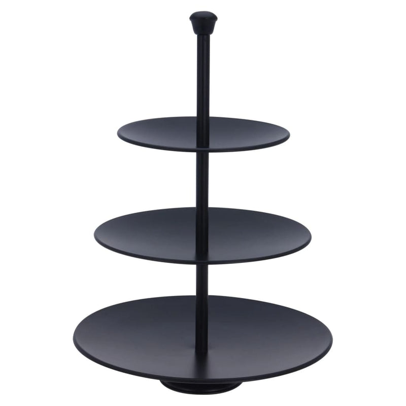 Afbeelding laden in galerijviewer, Excellent houseware etagère 3-laags 36,5 cm matzwart
