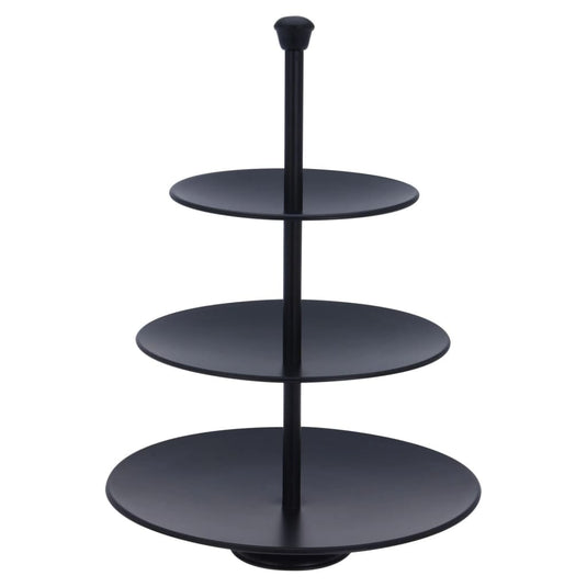 Excellent houseware etagère 3-laags 36,5 cm matzwart