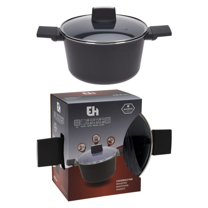 Afbeelding laden in galerijviewer, Excellent houseware braadpan met deksel 24 cm
