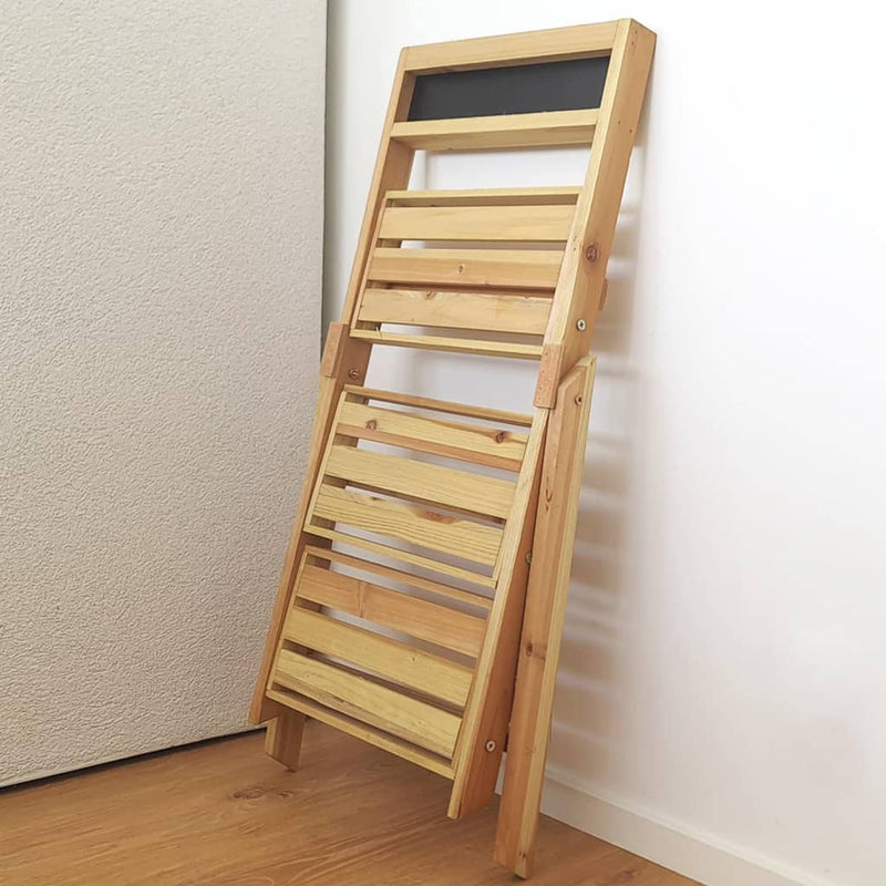 Afbeelding laden in galerijviewer, H S Collection H S Collection Plantenrek met 3 niveaus 39x17x76 cm hout
