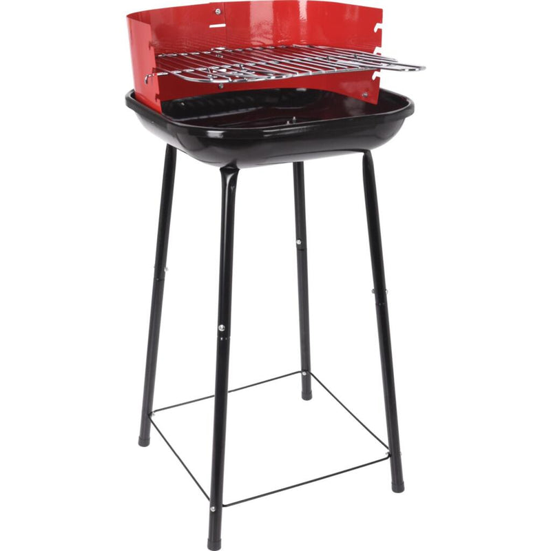 Afbeelding laden in galerijviewer, Bbq half open 41 cm rood zwart
