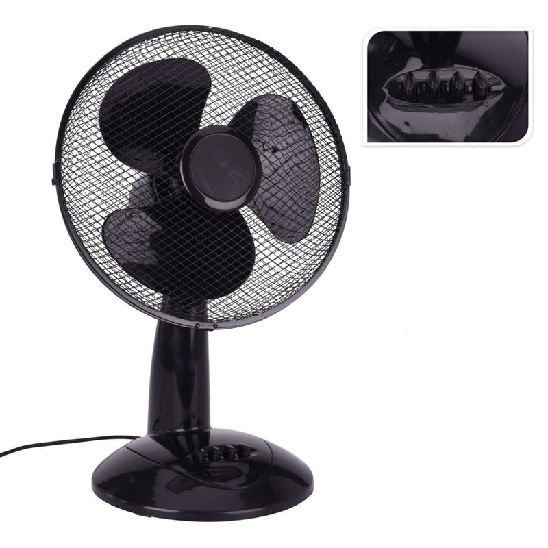 Afbeelding laden in galerijviewer, Excellent Electrics Electrics Tafelventilator 45 W zwart
