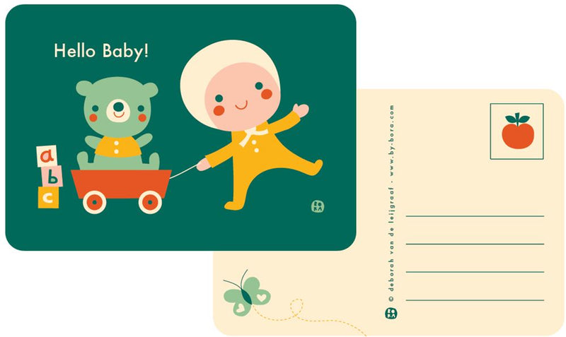 Afbeelding laden in galerijviewer, Bora hello baby-toys ansichtkaart
