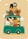 Bora going on holiday ansichtkaart. (5 s