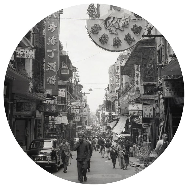 Afbeelding laden in galerijviewer, WallArt WallArt Behangcirkel Hong the Old Days 142,5 cm
