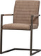 Woood bas eetkamerstoel - geweven stof - bruin melange - 87x54x62