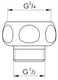 Grohe relexa douche aansluitstuk -arm 28817000