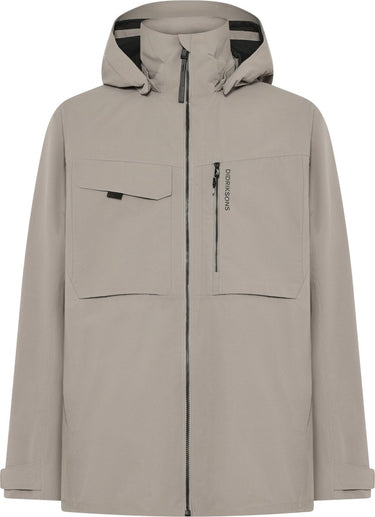 Didriksons aston usx jkt 5 unisex outdoorjas - ash brown