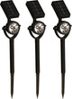 Luxform - zamora - tuinlampen 3 stuks - solarspots - zwart - 10 lumen - werkend op zonne energie