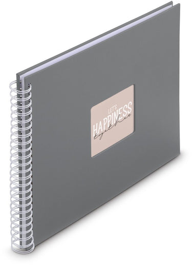 Hama spiraal fotoalbum - fine art - 36x32 - 50 pagina's - steengrijs