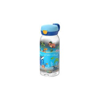 Afbeelding laden in galerijviewer, Mepal drinkfles met flipdop campus - 600 ml - waterfles kinderen - lekdicht - hygiënische deksel - tropical ocean
