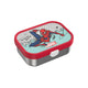 Mepal rvs bento lunchbox campus - 750 ml - broodtrommel met vakjes voor kinderen - geschikt voor 4 boterhammen - lunchbox rvs - spiderman