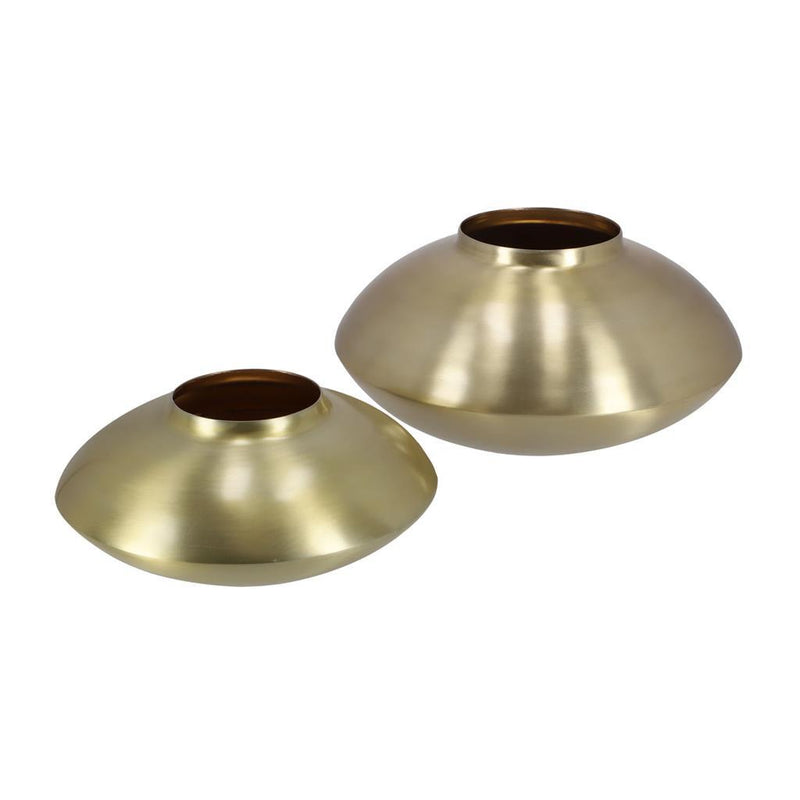 Afbeelding laden in galerijviewer, Basic ptmd jeason ronde pot 30 cm champagne
