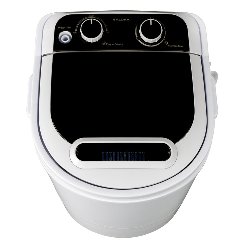 Afbeelding laden in galerijviewer, Salora wmr3350 compacte wasmachine wit zwart
