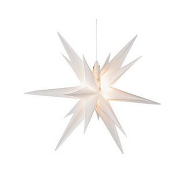 Lumineo Lumineo Kerstster PVC Steady Wit 6 LEDs Binnen Buiten 60 cm