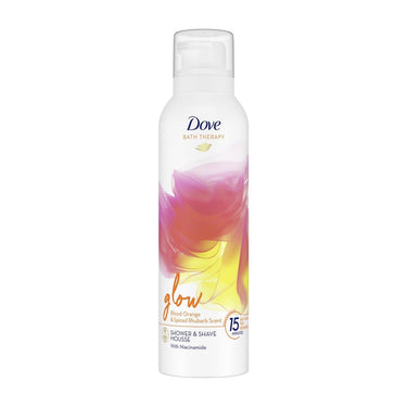 Dove therapy glow shower foam shave mousse 200ml