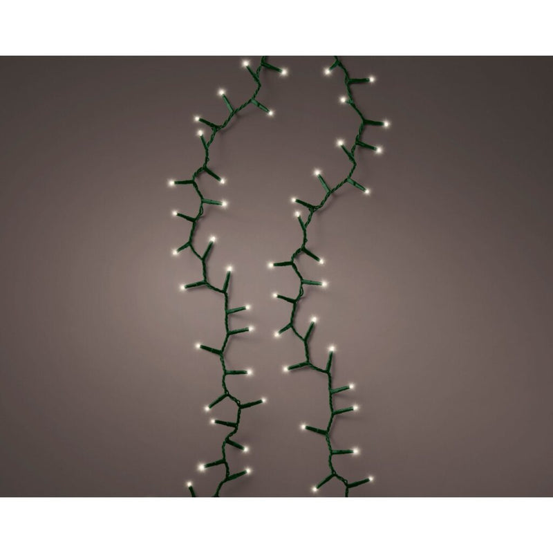 Afbeelding laden in galerijviewer, Lumineo compact kerstverlichting binnen buiten 5m groen 220 leds klassiek warm dimmer
