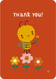 Bora thank you! bij ansichtkaart (5 st. | 5 stuks