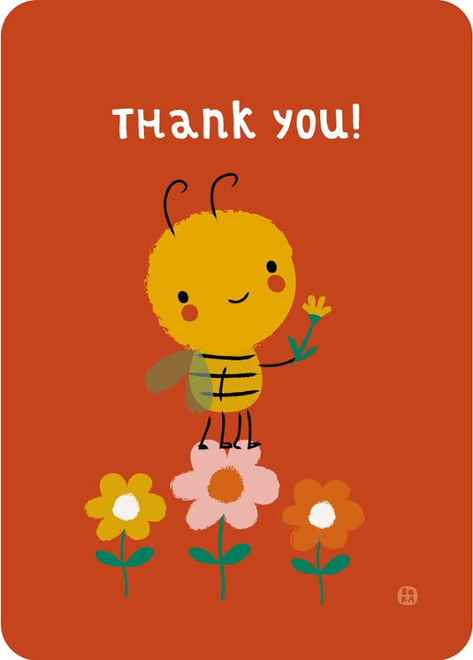 Bora thank you! bij ansichtkaart (5 st.