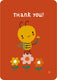 Bora thank you! bij ansichtkaart (5 st.