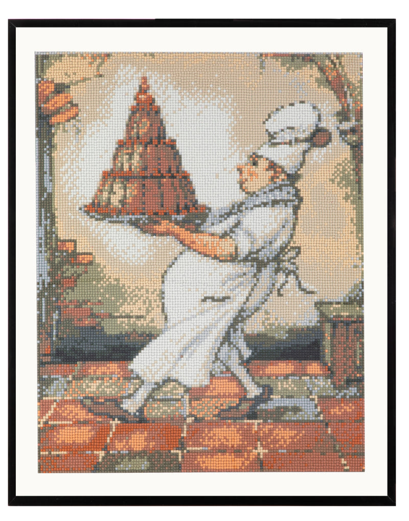Afbeelding laden in galerijviewer, Grafix diamond painting anton pieck bakker 40x50cm
