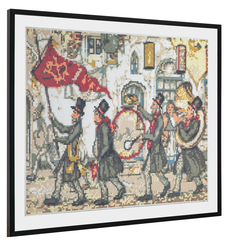 Afbeelding laden in galerijviewer, Grafix diamond painting anton pieck fanfare 40x50cm
