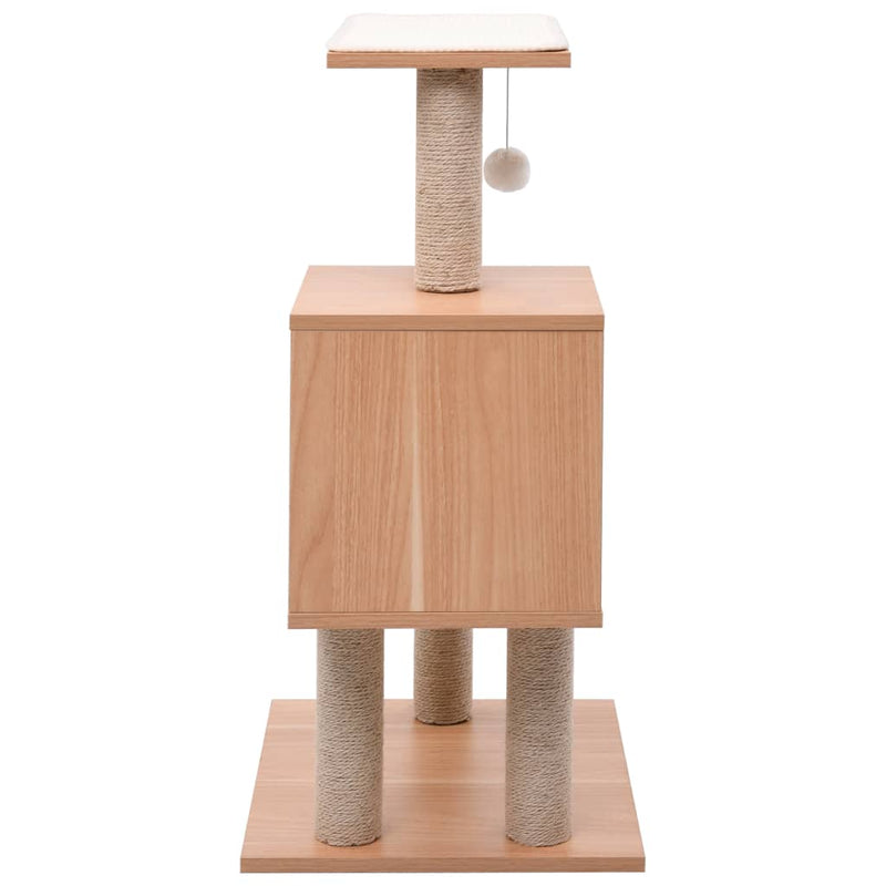 Afbeelding laden in galerijviewer, Vidaxl kattenkrabpaal met sisal krabmat 82 cm
