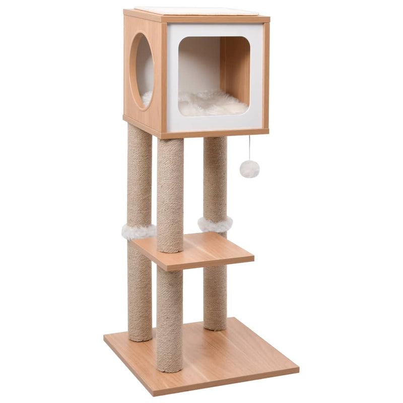 Afbeelding laden in galerijviewer, Vidaxl kattenkrabpaal met sisal krabmat 90 cm
