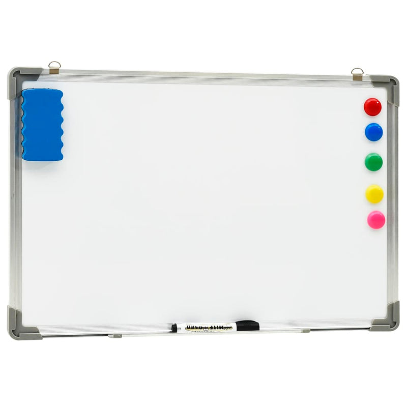 Afbeelding laden in galerijviewer, Vidaxl whiteboard magnetisch 60x40 cm staal wit
