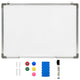 Vidaxl whiteboard magnetisch 70x50 cm staal wit