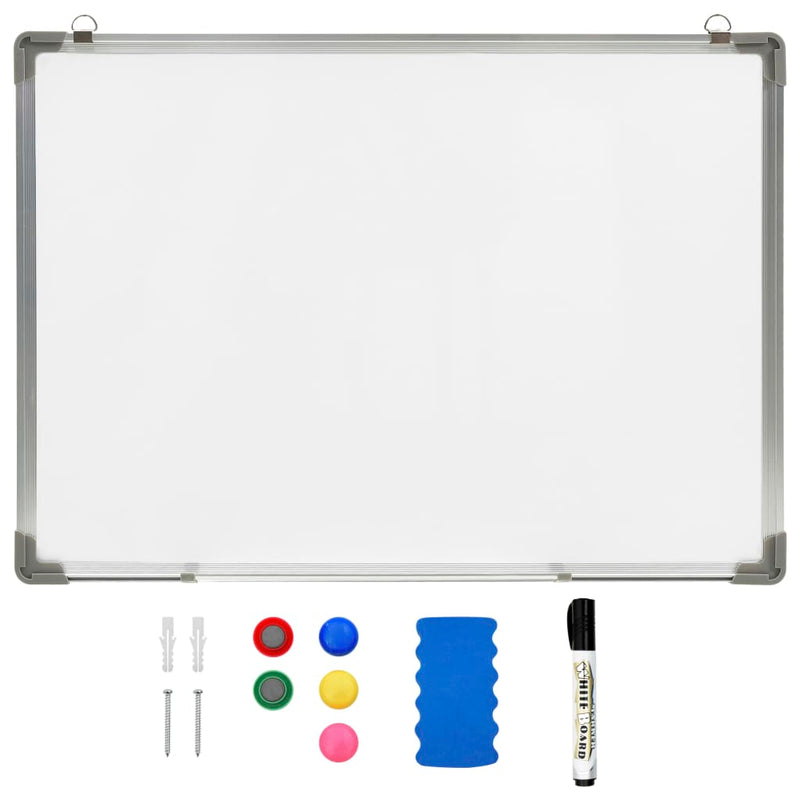 Afbeelding laden in galerijviewer, Vidaxl whiteboard magnetisch 90x60 cm staal wit
