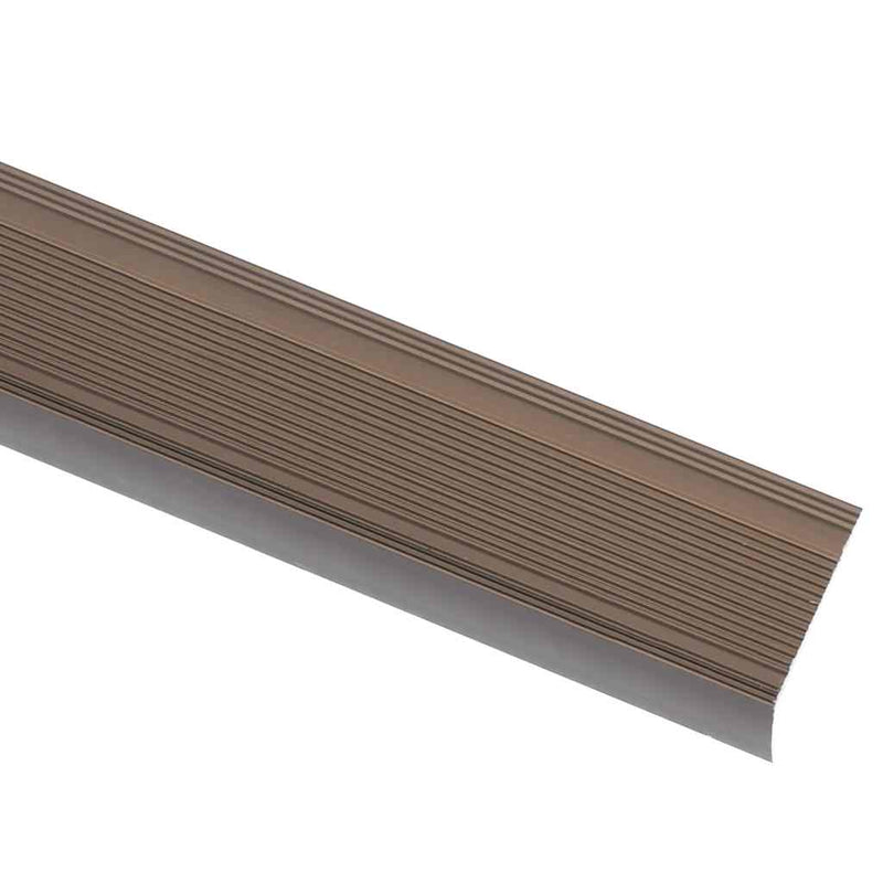 Afbeelding laden in galerijviewer, Vidaxl trapneuzen l-vormig 5 st 100 cm aluminium bruin

