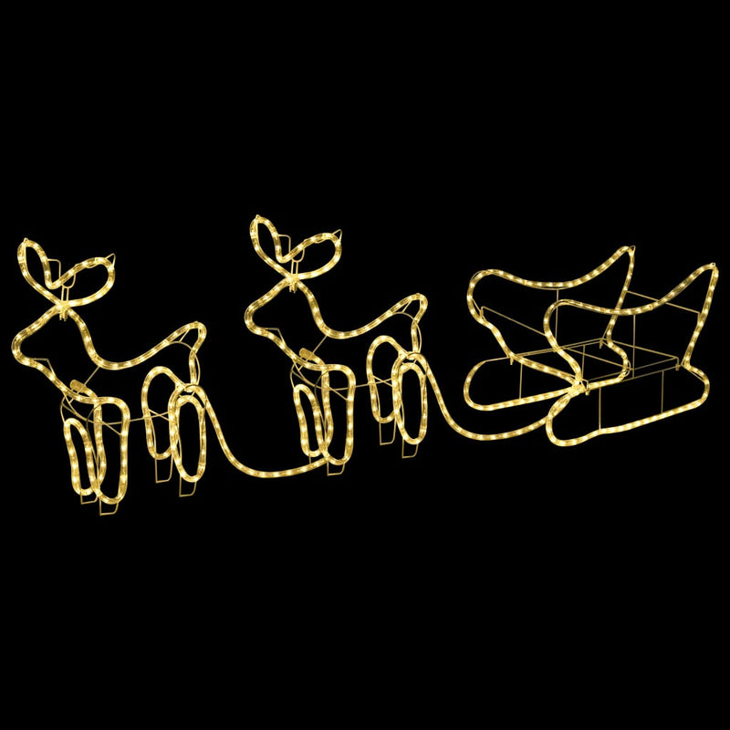 Afbeelding laden in galerijviewer, Vidaxl kerstdecoratie rendieren en slee 576 led's
