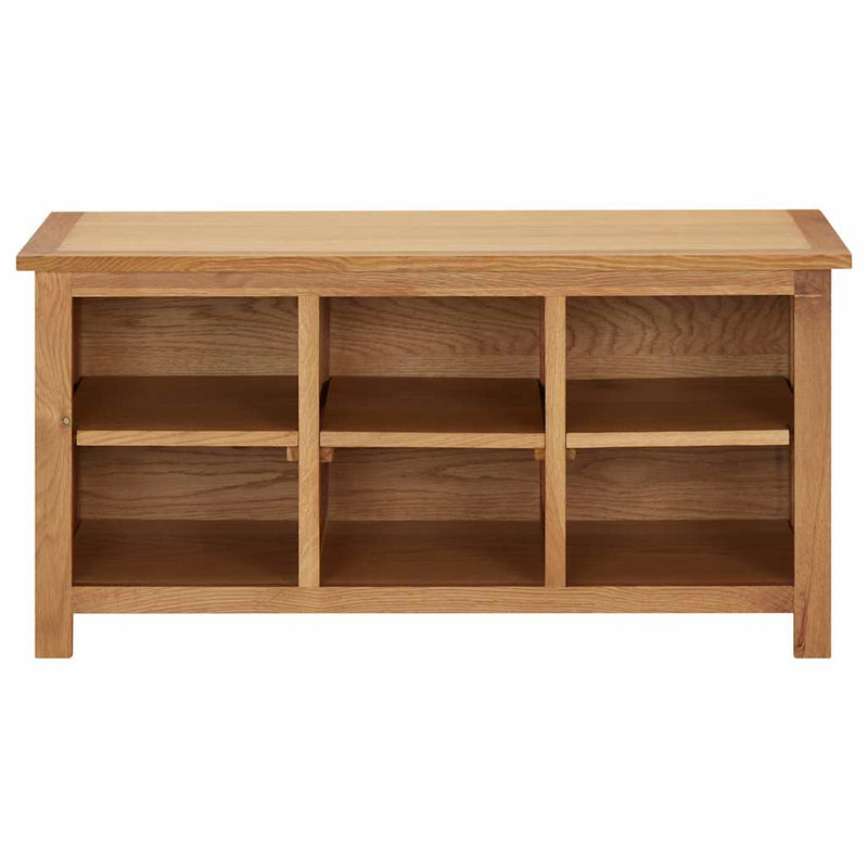 Afbeelding laden in galerijviewer, Vidaxl schoenenrek 90x37x45 cm massief eikenhout
