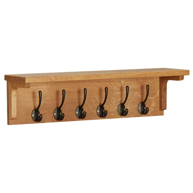Afbeelding laden in galerijviewer, Vidaxl kapstok 60x16x16 cm massief eikenhout
