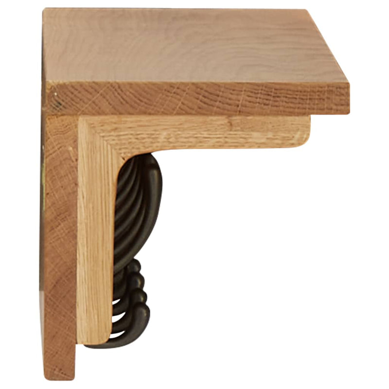 Afbeelding laden in galerijviewer, Vidaxl kapstok 60x16x16 cm massief eikenhout
