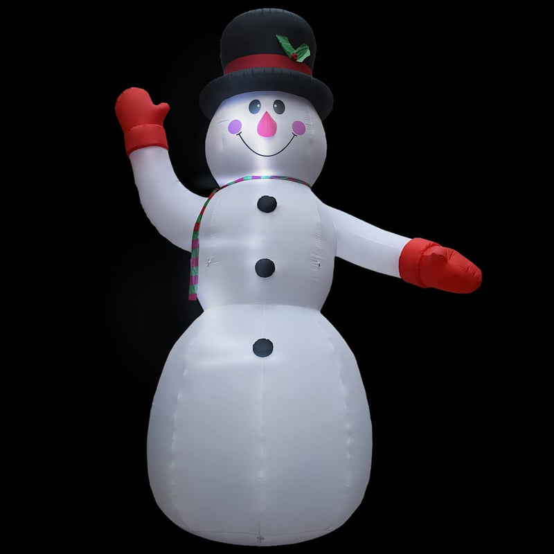 Afbeelding laden in galerijviewer, Vidaxl kerstsneeuwpop opblaasbaar met led xxl ip44 600 cm
