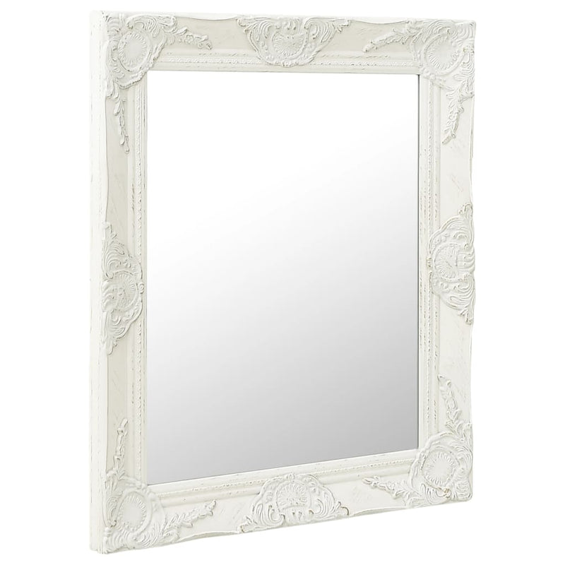 Afbeelding laden in galerijviewer, Vidaxl wandspiegel barok stijl 50x60 cm wit
