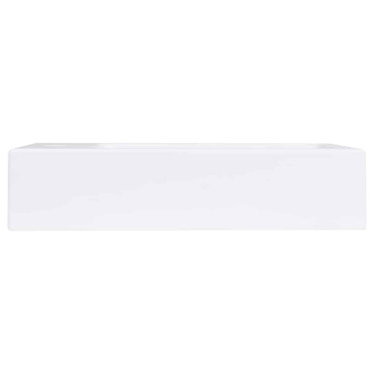 Vidaxl wastafel 400x220x90 mm smc wit
