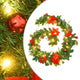 VidaXL Kerstslinger met LED-lampjes 2,7 m PVC groen