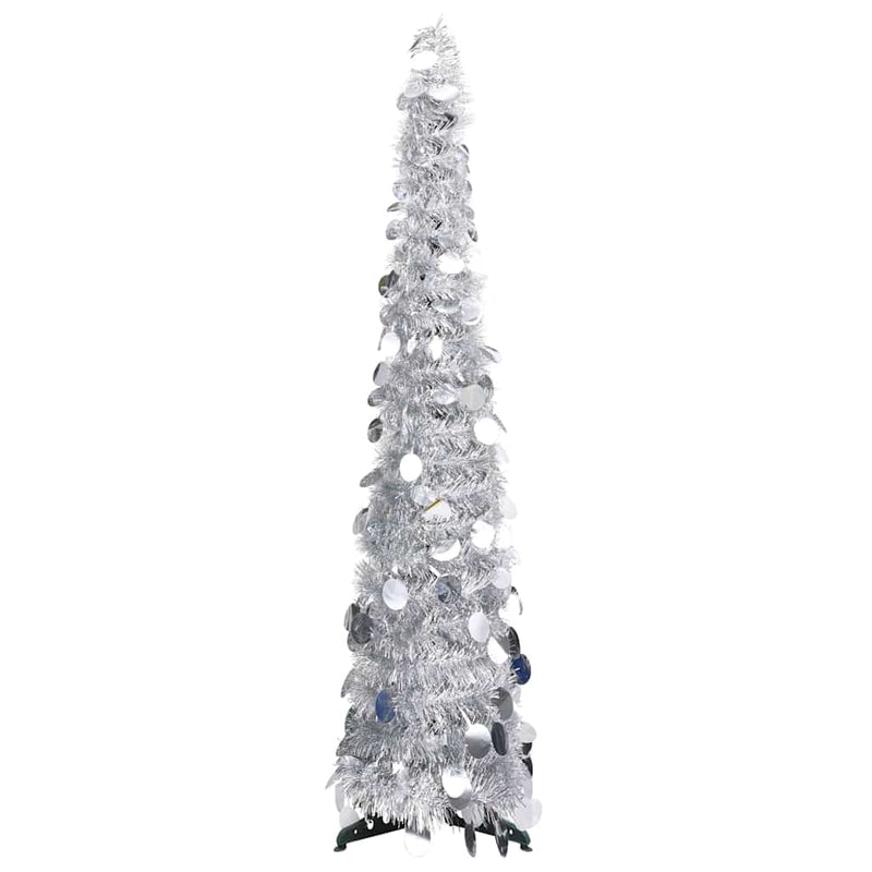 Afbeelding laden in galerijviewer, Vidaxl kunstkerstbomen pet silver
