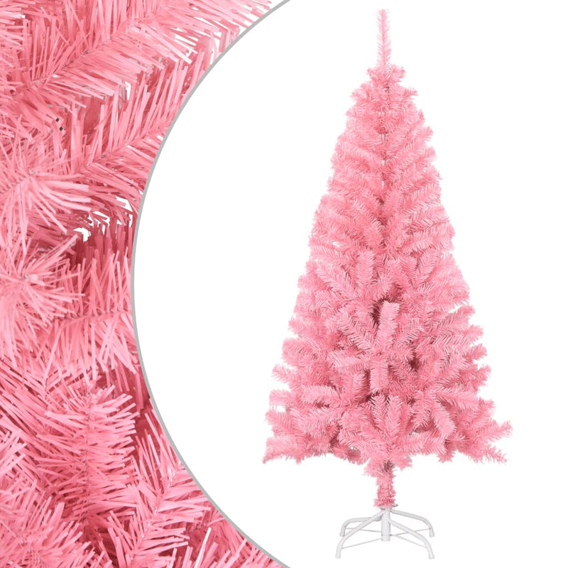 Afbeelding laden in galerijviewer, Vidaxl kunstkerstboom met standaard 150 cm pvc roze
