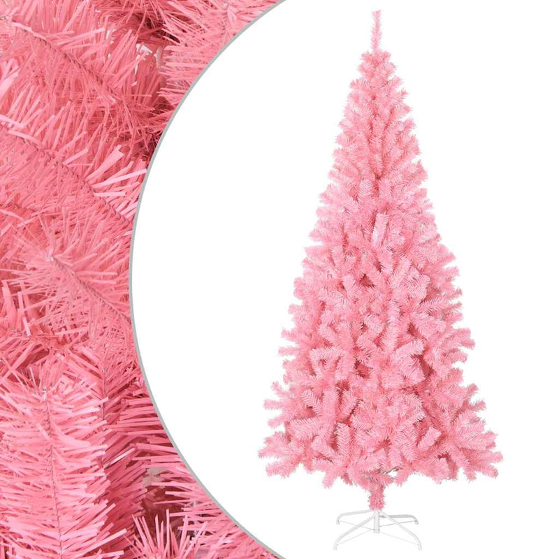 Afbeelding laden in galerijviewer, Vidaxl kunstkerstboom met standaard 210 cm pvc roze
