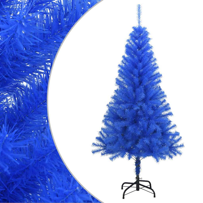 Afbeelding laden in galerijviewer, Vidaxl kunstkerstboom met standaard 150 cm pvc blauw
