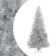 Vidaxl kunstkerstboom met standaard 210 cm pet zilverkleurig